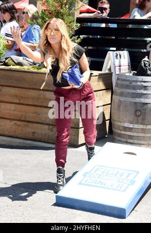 Lindsay Ell au concours annuel Craig Campbell Celebrity Cornhole Challenge 6th qui a bénéficié de la lutte sans but lucratif contre le cancer colorectal (Fight CRC) qui s'est tenue à la City Winery, à Nashville, le 5 juin 2018. Banque D'Images