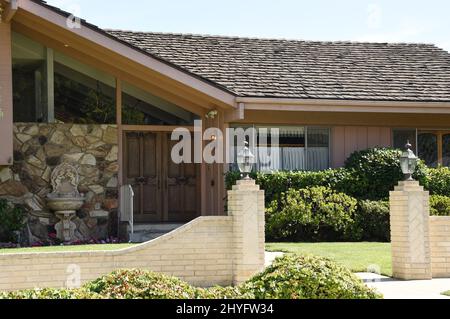 Une vue générale de l'emblématique maison Brady Bunch dans laquelle le clan vivait autrefois est maintenant à vendre. C'est la première fois en 50 ans qu'il est sur le marché. L'émission a été diffusée de 1969 à 1974. Cette photo a été prise le 21 juillet 2018 à Studio City, CA. Banque D'Images