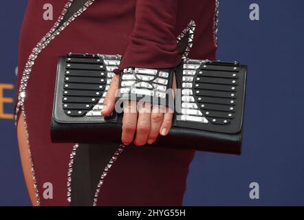 Katie Aselton arrive aux Primetime Creative Arts Emmy Awards 70th qui se tiennent au Microsoft Theatre L.A. En direct le 9 septembre 2018 à Los Angeles, ca. Banque D'Images