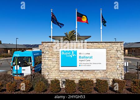 Ballarat Australie / Bupa maison de soins âgés à Delacombe, Ballarat.Australie. Banque D'Images