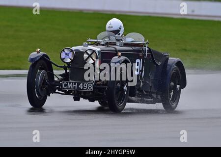 Mark Morgan, Frazer Nash Shelsley, Pomeroy Trophy, Vintage sports car Club, VSCC, circuit Grand Prix, Silverstone, Towcester, Angleterre.Silverstone Nort Banque D'Images