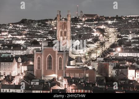 Cork, Cork, Irlande. 15th mars 2022. Vue en début de matinée sur la cathédrale du Nord, Gurranabraher et Hollhill à Cork, en Irlande. - Crédit; David Creedon / Alamy Live News Banque D'Images