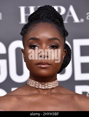 Kiki Layne au Golden Globe Awards 76th qui s'est tenu à l'hôtel Beverly Hilton le 6 janvier 2019 à Beverly Hills, en Californie. Banque D'Images