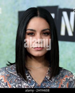 Vanessa Hudgens arrive à la série télévisée "Rent: Live" photo tenue sur le 20th Century Fox Lot Banque D'Images