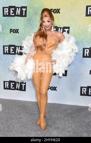 Valentina arrive à la série télévisée "Rent: Live" photo qui a eu lieu sur le 20th Century Fox Lot Banque D'Images