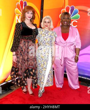 Christina Hendricks, Mae Whitman & Retta participant à la Journée de la presse de mi-saison de NBC, qui s'est tenue au four Seasons New York le 24 janvier 2019 à New York, NY Banque D'Images