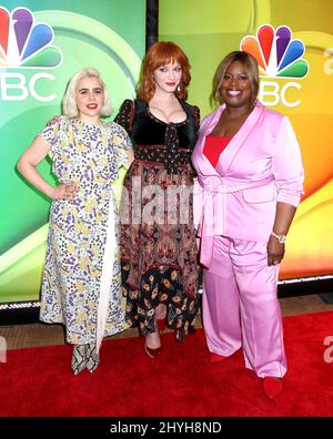 Christina Hendricks, Mae Whitman & Retta participant à la Journée de la presse de mi-saison de NBC, qui s'est tenue au four Seasons New York le 24 janvier 2019 à New York, NY Banque D'Images