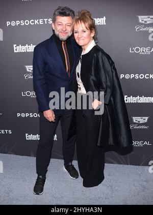 Andy Serkis et Lorraine Ashbourne arrivent à l'Entertainment Weekly pour rendre hommage aux finalistes des Screen Actors Guild Awards au Château Marmont le 26 juin 2018 à Los Angeles. Banque D'Images