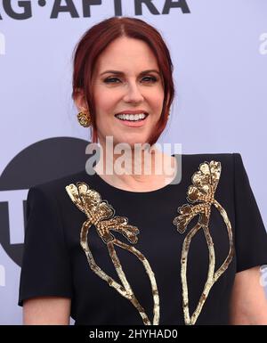 Megan Mullally participe aux Prix annuels 25th de la Guilde des acteurs de l'écran, qui se tiennent à l'Auditorium du Sanctuaire Banque D'Images