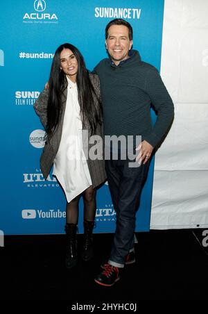 Demi Moore et Ed Helms à la première de « Corporate Animals » lors du Sundance film Festival 2019 Banque D'Images