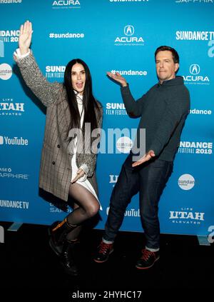 Demi Moore et Ed Helms à la première de « Corporate Animals » lors du Sundance film Festival 2019 Banque D'Images