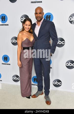 Jaina Lee Ortiz et Boris Kodjoe arrivent au Disney ABC TCA Winter Press Tour 2019 à l'hôtel Langham Huntington le 5 février 2019 à Pasadena, États-Unis. Banque D'Images