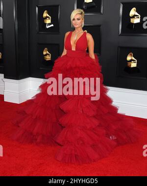 Bebe Rexha à l'occasion des Grammy Awards 61st qui se sont tenus au Staples Center le 10 février 2019 à Los Angeles, en Californie. Banque D'Images