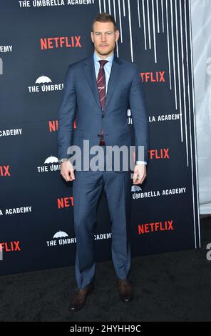 Tom Hopper arrive à la première saison 1 de Netflix, « The Umbrella Academy », au cinéma ArcLight Banque D'Images