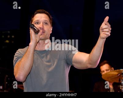 Walker Hayes se produit lors de la soirée « 90s Country » au CRS, qui s'est tenu au Country Music Hall of Fame & Museum le 14 février 2019 à Nashville, Tennessee. Banque D'Images