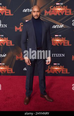 Henry Simmons à la première mondiale de « Captain Marvel » qui s'est tenue au théâtre El Capitan le 4 mars 2019 à Hollywood, Californie. Banque D'Images