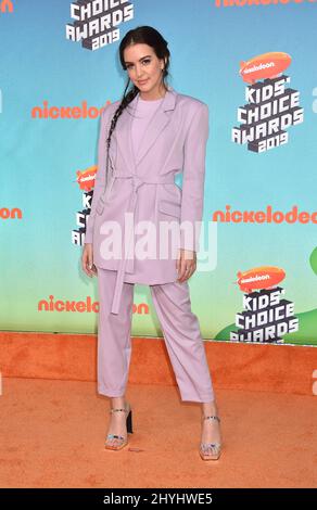 Lilimar arrive au prix Nickelodeon's Kidss' Choice 2019 au Galen Centre le 23 mars 2019 à Los Angeles, en Californie. Banque D'Images