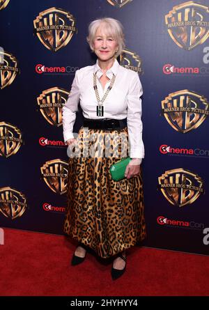 Helen Mirren arrivée au déjeuner Warner Brothers - CinemaCon 2019 au Caesars Palace Banque D'Images