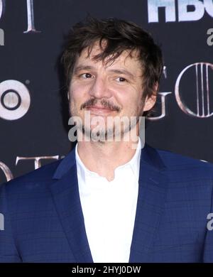 Pedro Pascal participant à la première mondiale de la dernière saison du « Game of Thrones » qui s'est tenue au radio City Music Hall le 3 avril 2019 à New York. Banque D'Images