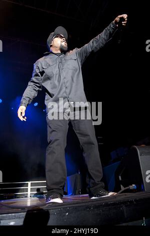 ICE Cube en concert au North Carolina Azalea Festival le 6 avril 2019 à Wilmington, Caroline du Nord. Banque D'Images