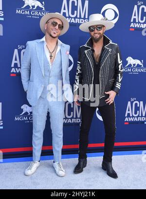 LoCash au 54th Academy of Country Music Awards qui a eu lieu au MGM Grand Garden Arena du MGM Grand Hotel & Casino le 7 avril 2019 à Las Vegas, Nevada. Banque D'Images