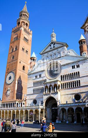 Cremona Lombardie Italie. Duomo. Cathédrale de Santa Maria Assunta Banque D'Images