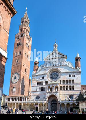 Cremona Lombardie Italie. Duomo. Cathédrale de Santa Maria Assunta Banque D'Images