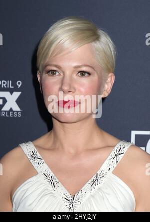 Michelle Williams assiste à la première de FX 'Fosse/Verdon' qui s'est tenue au Gerald Schoenfeld Theatre le 8 avril 2019 à New York City, NY Banque D'Images