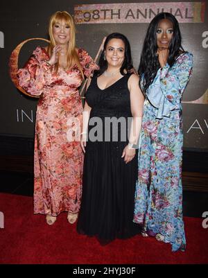 Anita Pointer, Rana Ghadban et Bonnie Pointer assistent aux prix annuels d'installation du conseil d'administration et de réalisation à vie 98th de la Chambre de commerce de Hollywood, qui ont eu lieu à Avalon Hollywood le 10 avril 2019 à Hollywood, en Californie Banque D'Images