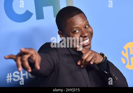 Jason Mitchell participe à l'événement « The Chi » FYC au Pacific Design Center le 10 avril 2019 à Los Angeles, en Californie Banque D'Images