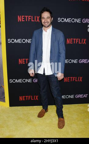 Aaron Wolf assistant à la personne de Netflix obtenir une projection spéciale qui a eu lieu au ArcLight Cinemas Hollywood, Los Angeles le mercredi 17 avril 2019 Banque D'Images