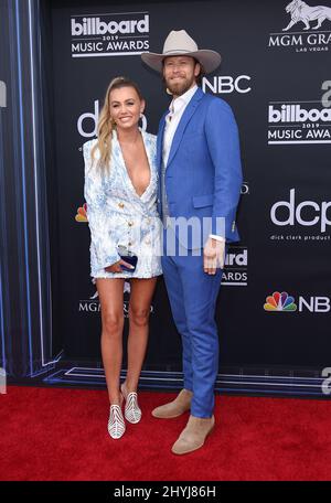 Brian Kelley et Brittney Marie Cole assistent aux Billboard Music Awards 2019 au MGM Grand Garden Arena de Las Vegas, Nevada Banque D'Images