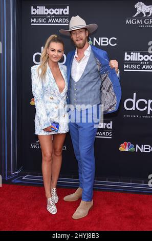 Brian Kelley et Brittney Marie Cole assistent aux Billboard Music Awards 2019 au MGM Grand Garden Arena de Las Vegas, Nevada Banque D'Images