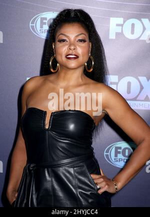 Taraji P. Henson participant au front DE Fox Networks 2019 qui s'est tenu à Wollman Rink dans Central Park Banque D'Images