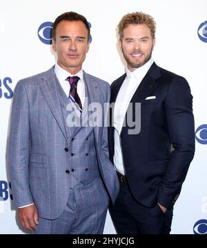 Julian McMahon et Kellan Lutz assistent à la présentation du CBS 2019 au Todd English Food Hall Banque D'Images