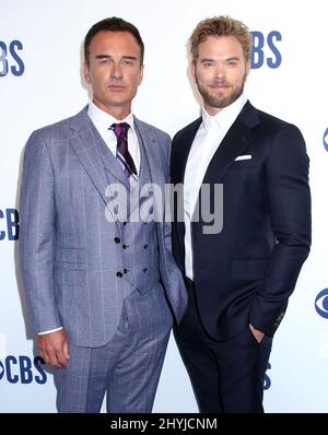 Julian McMahon et Kellan Lutz assistent à la présentation du CBS 2019 au Todd English Food Hall Banque D'Images