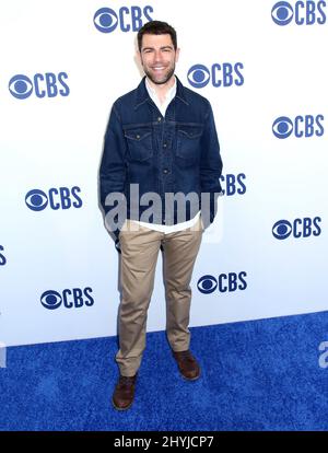 Max Greenfield participant à l'avant-plan CBS 2019 qui se tient au Todd English Food Hall Banque D'Images