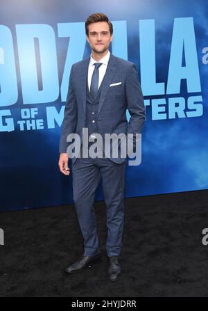 Hartley Sawyer arrivant à la « Godzilla: Roi des Monstres » Banque D'Images