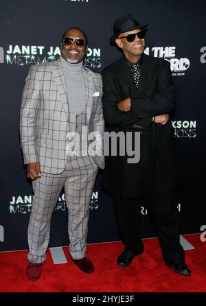 Johnny Gill, Jimmy Jam assistez aux débuts de la résidence de Janet Jackson à Las Vegas avec Metamorphose After-party au Record Speakeasy and Club Inside Park Banque D'Images