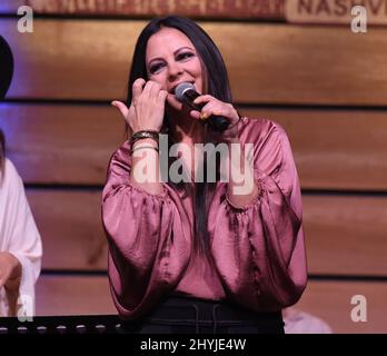 Sara Evans et le Barker Family Band en concert à City Winery lors de leur « Bloodline Tour » Banque D'Images