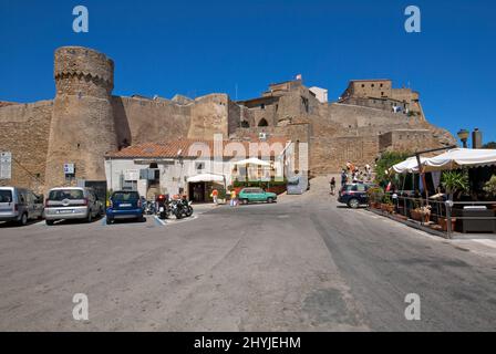 Village de Giglio Castello, île de Giglio, Grosseto, Toscane, Italie Banque D'Images