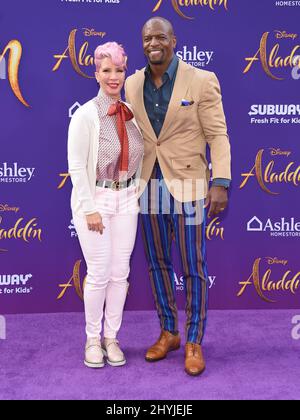 Terry Crews et Rebecca King-crews arrivent à la première mondiale « Aladdin » au théâtre El Capitan le 21 mai 2019 à Hollywood, CA. Banque D'Images