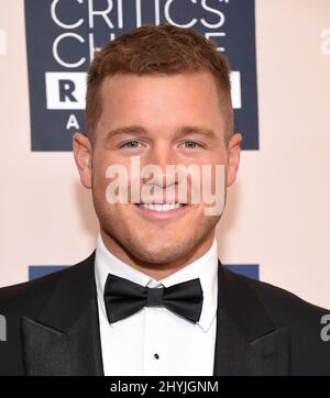 Colton Underwood au prix de la télévision Real du choix des critiques, qui a eu lieu à l'hôtel Beverly Hilton Banque D'Images