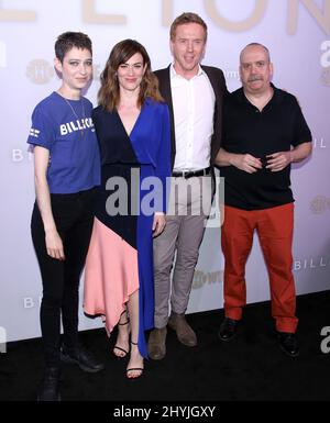 Asia Katie Dillion, Maggie SIFF, Damian Lewis et Paul Giamatti participant à l'événement « milliards » FYC organisé au Paley Center for Media Banque D'Images