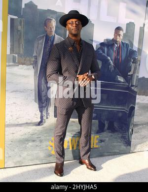 Aldis Hodge assistant à la première de Showtime's City on A Hill à New York Banque D'Images