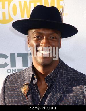 Aldis Hodge assistant à la première de Showtime's City on A Hill à New York Banque D'Images