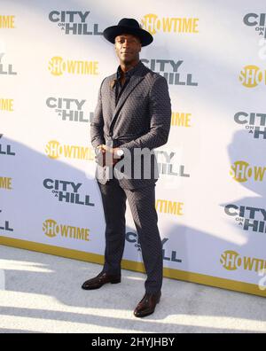 Aldis Hodge assistant à la première de Showtime's City on A Hill à New York Banque D'Images