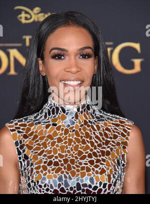 Michelle Williams à la première mondiale du Roi Lion qui s'est tenue au Dolby Theatre le 9 juillet 2019 à Hollywood, Californie. Banque D'Images