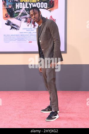 Travis Scott lors de la première à Los Angeles de « Once on A Time in Hollywood » qui s'est tenue au TCL Chinese Theatre le 22 juillet 2019 à Hollywood, Californie. Banque D'Images