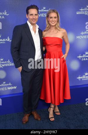 Peter Facinelli et Lily Anne Harrison arrivent à la chaîne Hallmark et Hallmark Movies & Mystères été 2019 TCA à la résidence privée le 26 juillet 2019 à Beverly Hills, CA. Banque D'Images